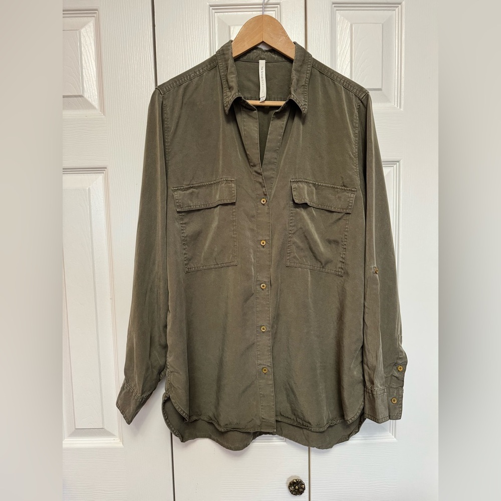 Babaton Olive Green Blouse